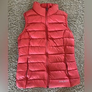 Eddie Bauer puffer down vest EB650 women lightweight small EUC